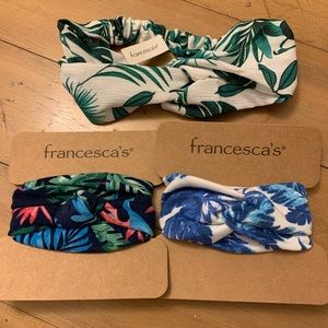 Francesca’s Set of three headbands brand new
